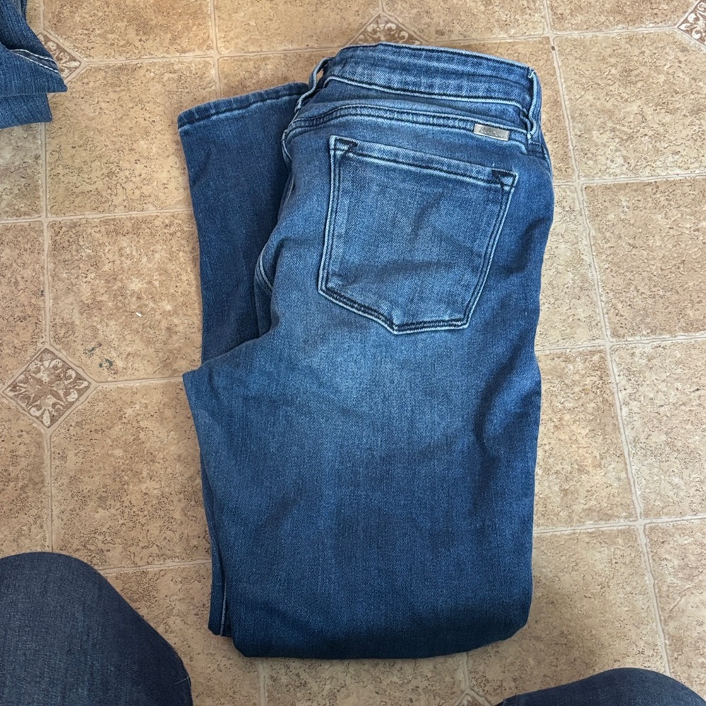 KanCan Women's Straight Leg Blue Jeans